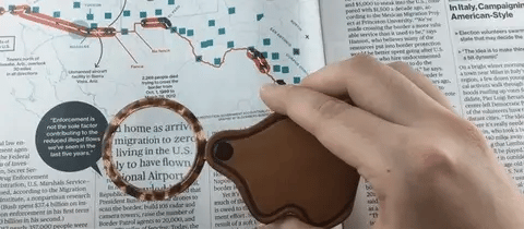 Mini Loupe de poche pliable