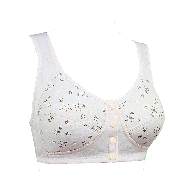 Soutien-gorge 100% coton à imprimé floral