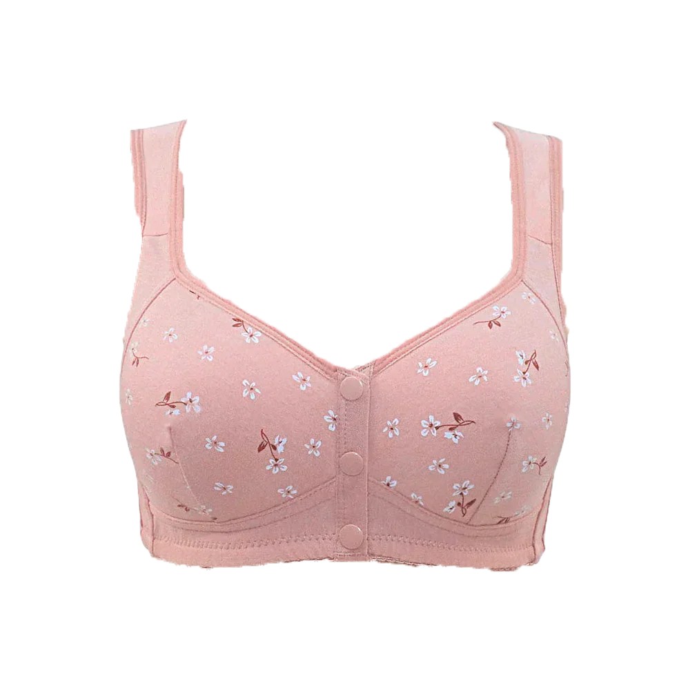 Soutien-gorge 100% coton à imprimé floral
