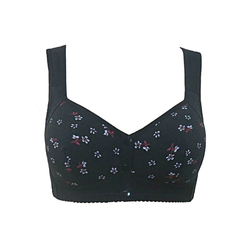 Soutien-gorge 100% coton à imprimé floral