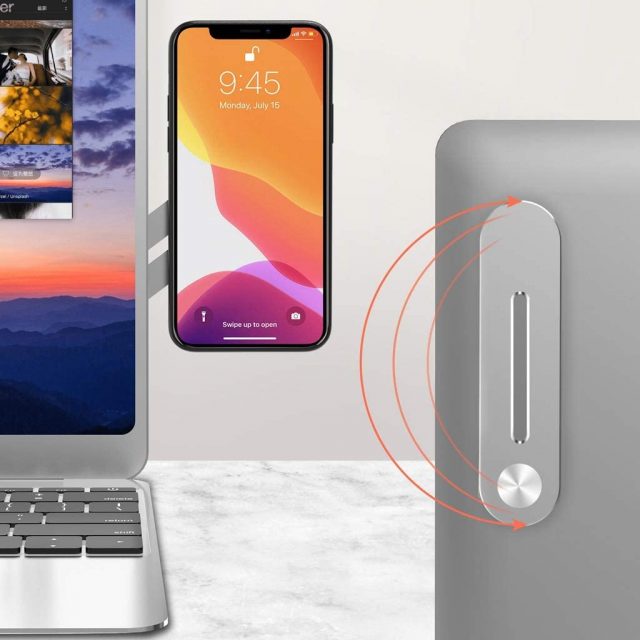 Support magnétique smartphone pour écran d'ordinateur